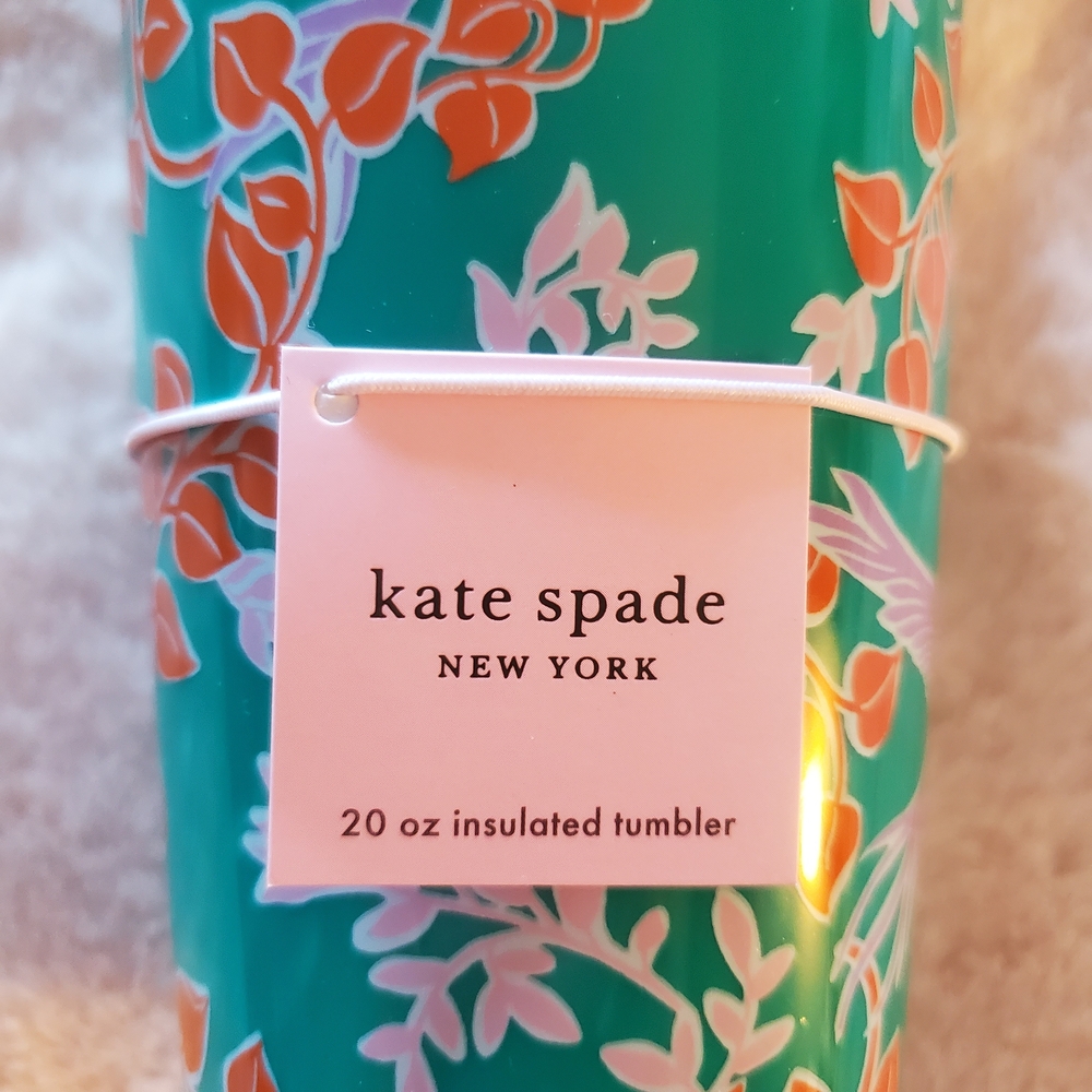 Kate Spade Green Floral Tumbler - Picture 2 of 8